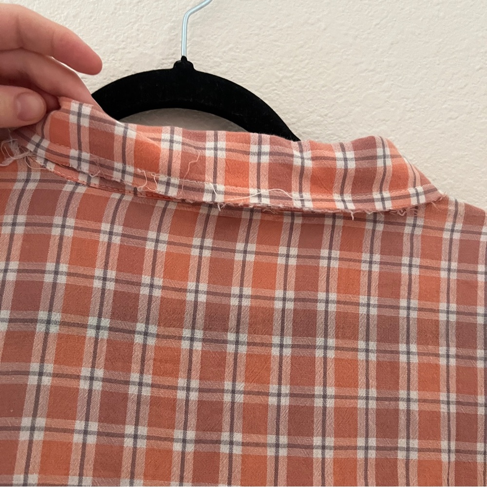 Pol Plus Size 3xl Plaid Patchwork Button Front Tu… - image 8